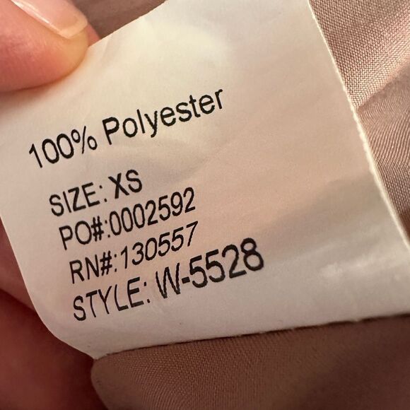 Georgette Elegant Paisley Print Button Down Maxi Boutique Dress Size XS - Picture 11 of 12